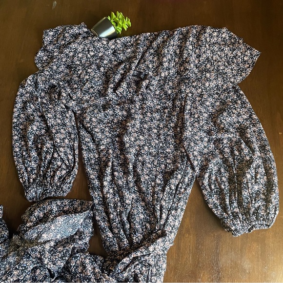 Free People Float On A Sunbeam Cottage Prairie Boho Dress Size Medium - Picture 3 of 14